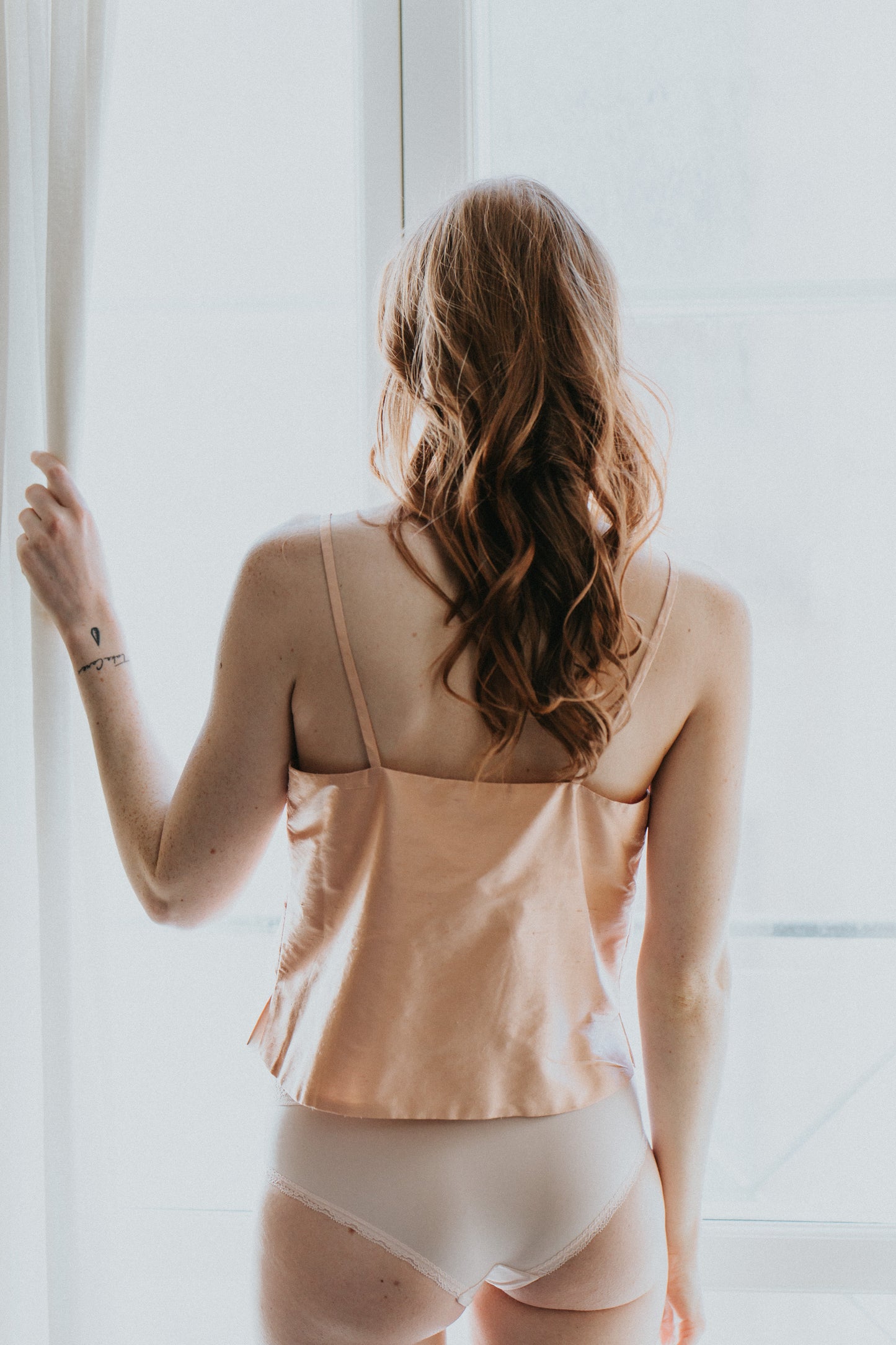 Silk camisole peach