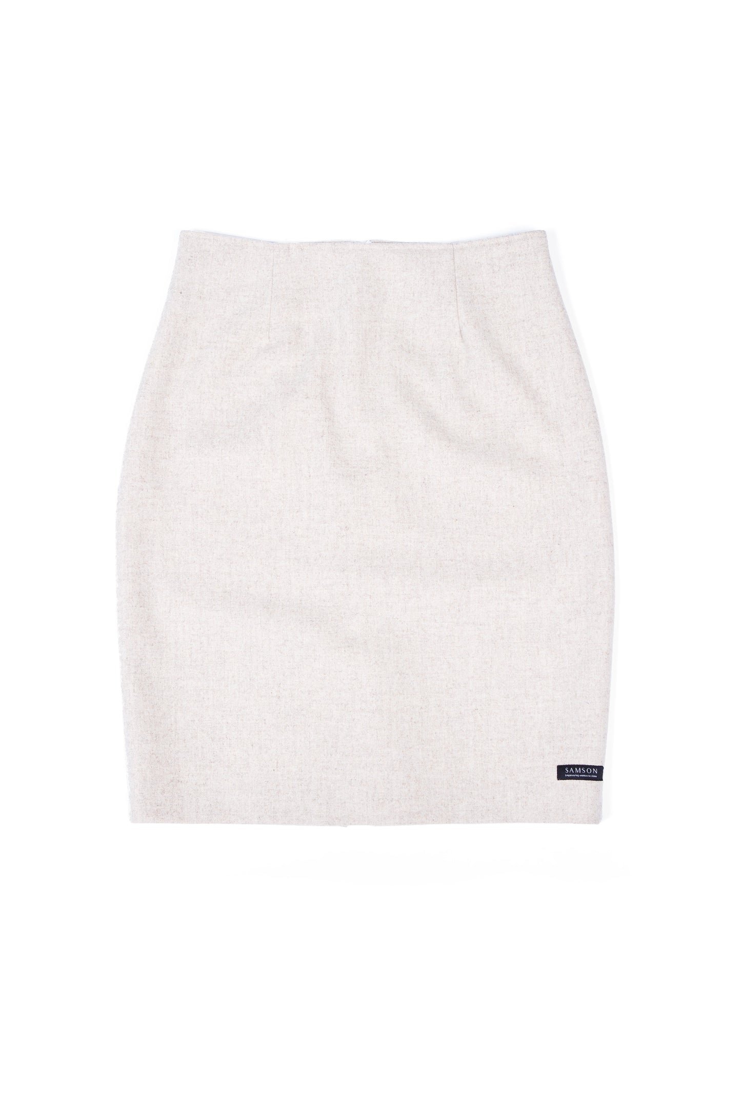 Samson Signature Pencil skirt - wool sand