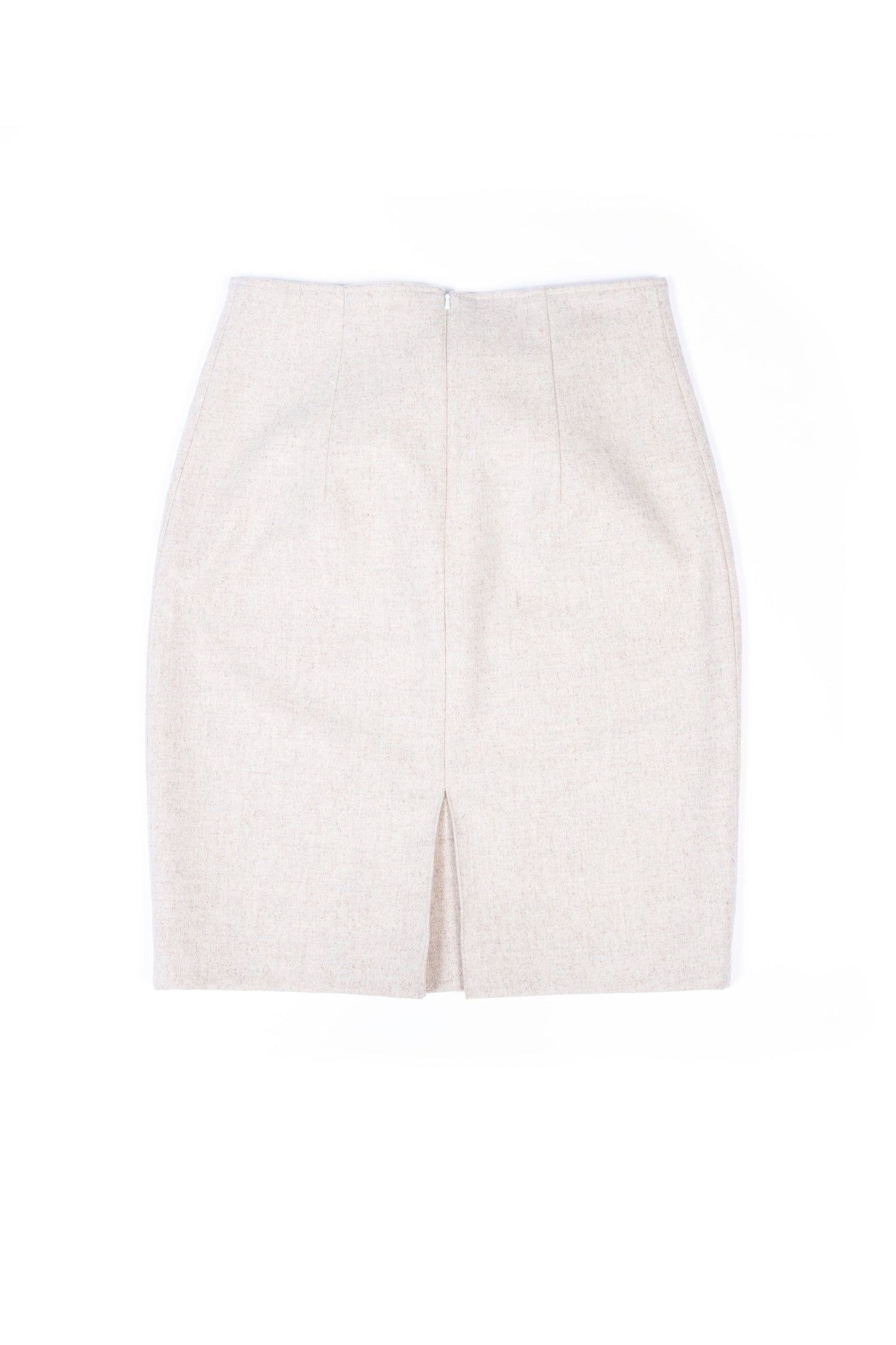 Samson Signature Pencil skirt - wool sand