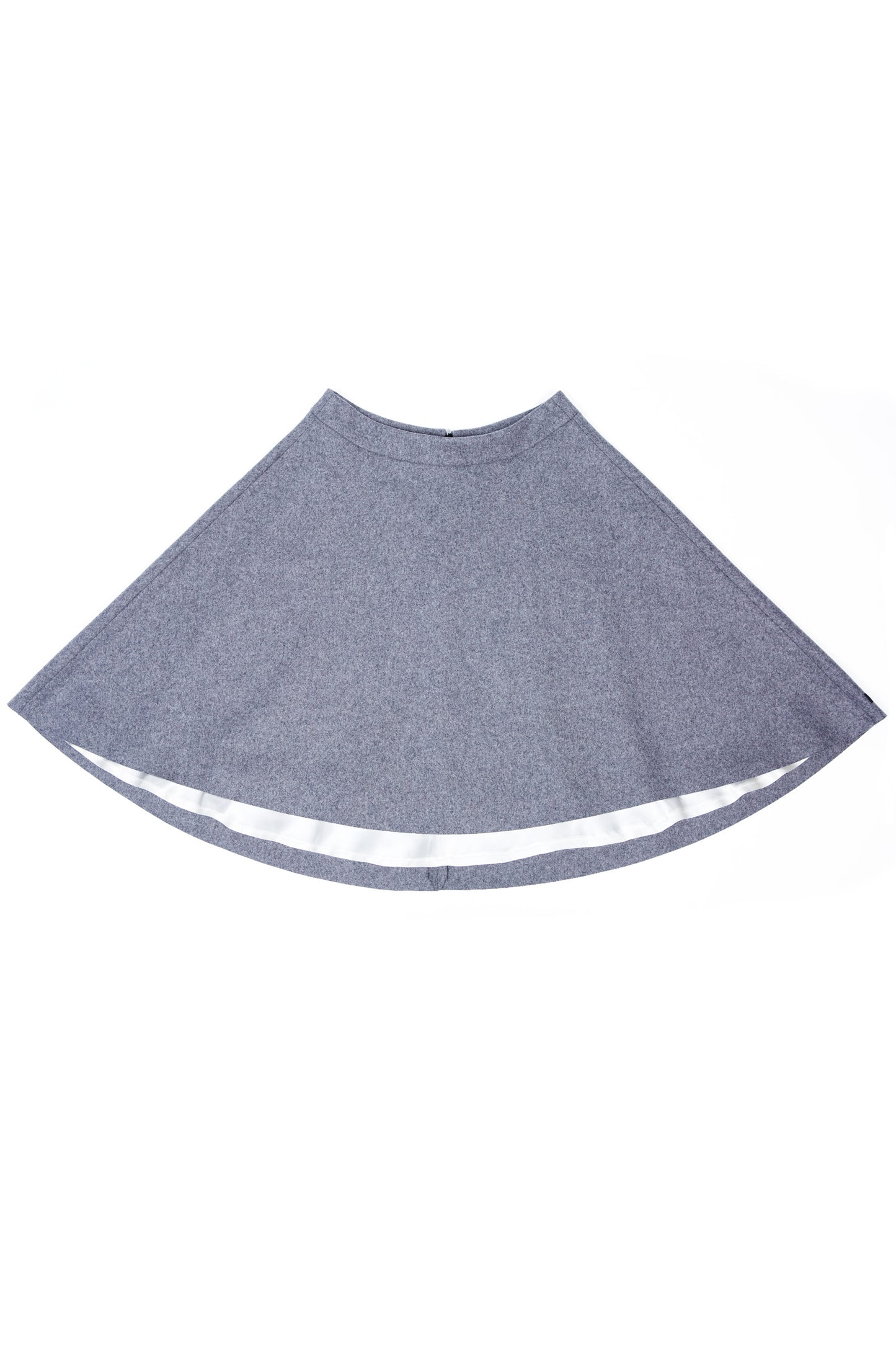 Wool grey skirt