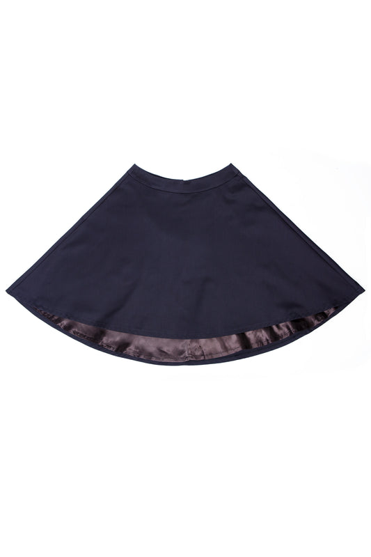 Cotton dark grey skirt