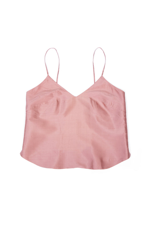 Silk camisole dark pink