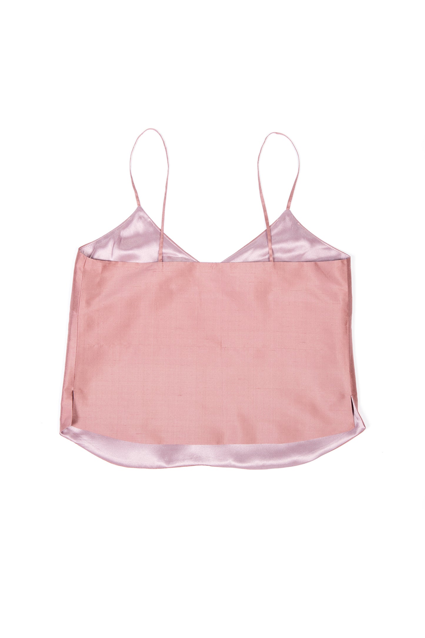 Silk camisole dark pink