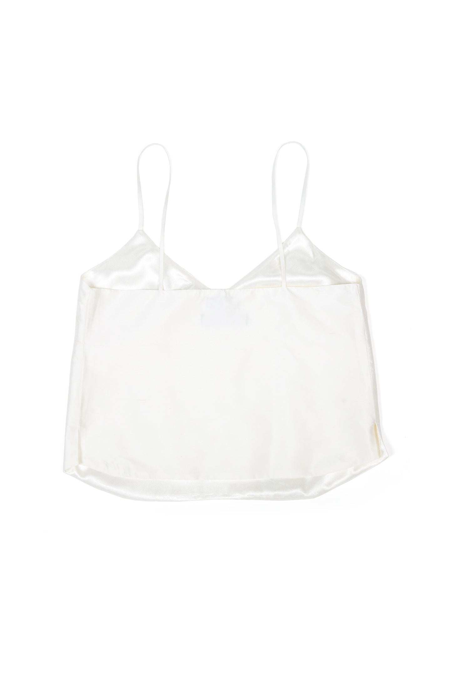 Silk camisole crispy white